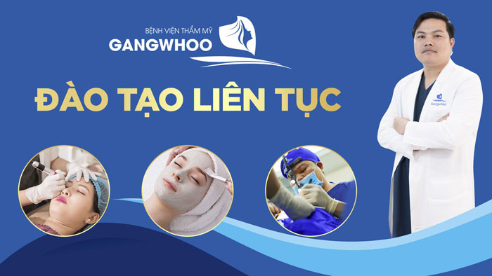 Đào tạo liên tục bệnh viện thẩm mỹ Gangwhoo
